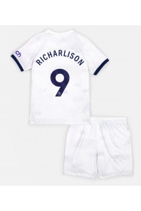 Fotbalové Dres Tottenham Hotspur Richarlison #9 Dětské Domácí Oblečení 2023-24 Krátký Rukáv (+ trenýrky)